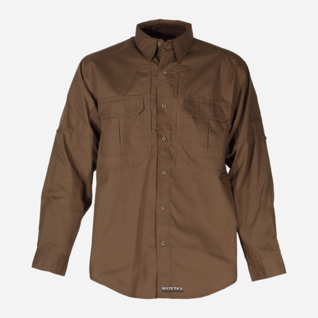 Рубашка тактическая 5.11 Tactical Taclite Pro Long Sleeve Shirt 72175 L Battle Brown (2000980353781) - изображение 1