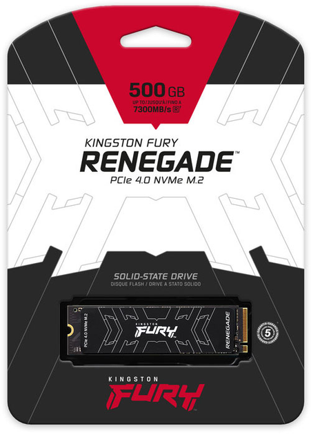 SSD диск Kingston FURY Renegade 500GB M.2 2280 NVMe PCIe Gen 4.0 x4 3D TLC NAND (SFYRS/500G) - зображення 11