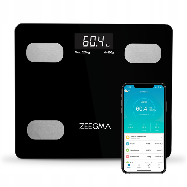 Смарт-весы Zeegma GEWIT BLACK - изображение 1