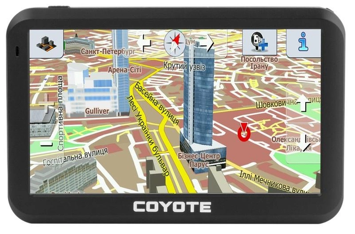 GPS навигатор COYOTE 528 MATE 128mb 4gb 5 дюймов с картами навигации - изображение 2