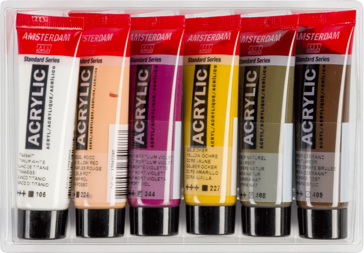 Zestaw farb akrylowych Royal Talens Amsterdam Standard 6 x 20 ml (8712079451134) - obraz 2