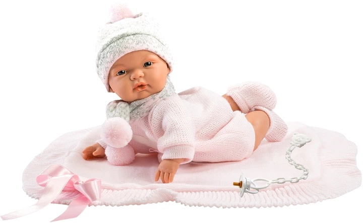 Lalka Llorens Joelle con toquilla płacząca  38 cm (8426265389384) - obraz 2