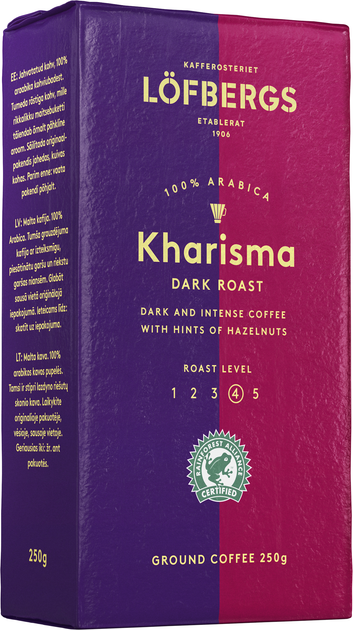 Купить Кофе молотый Lofbergs Kharisma 250 г (7310050012469) – ROZETKA ...