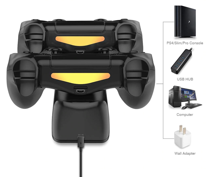Зарядное устройство док-станция DOBE для DualShock 4 / PS4 / PS4 Slim / PS4 Pro - изображение 3