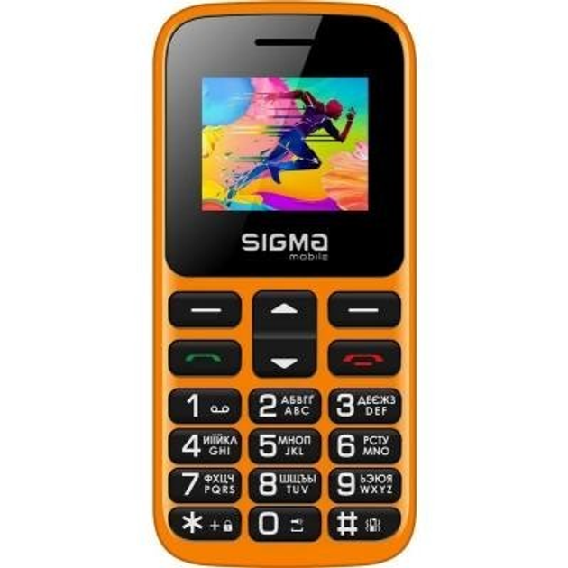 Телефон кнопочний Sigma 50 hit 2020 помаранчевий – низкие цены, кредит ...
