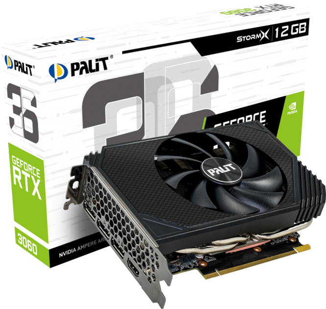 Видеокарта Palit PCI-Ex GeForce RTX 3060 StormX 12GB GDDR6