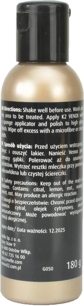 Mleczko do usuwania rys K2 G0501 z gąbką VENOX mleczny 180 ml (K20205) - obraz 5