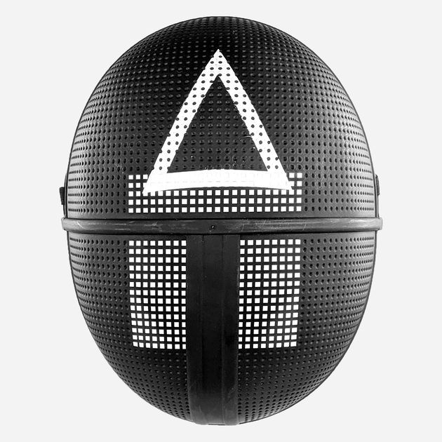 Маска наглядача з трикутником Гра в кальмара Seta Decor 21-57-2 23.7*21 Чорна (2000049423011) - зображення 1