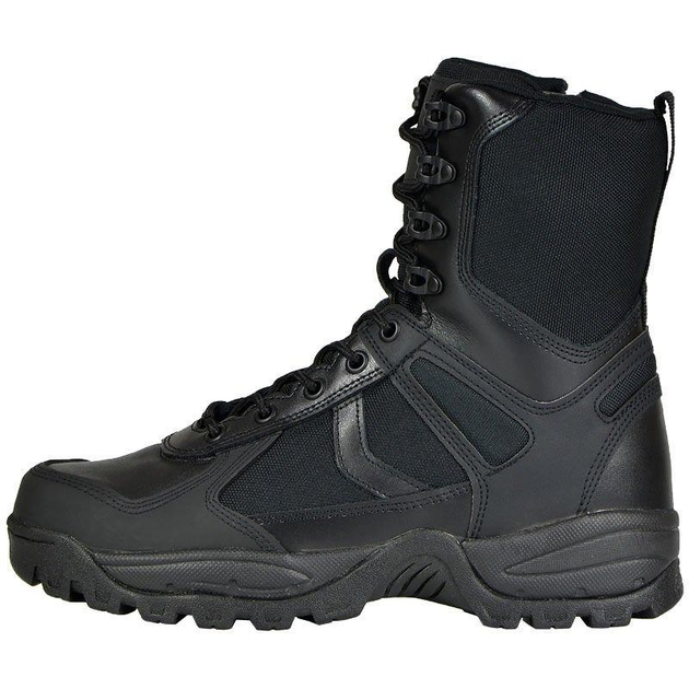Тактические кожаные ботинки Mil-tec PATROL шнурки+молния черные р-р 44UA (12822302_12)  - изображение 2