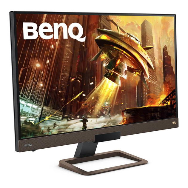 Монитор BenQ 27" EX2780Q (9H.LJ8LA.TBE) IPS Brown/Black; 2560х1440 (144 Гц), 5 мс, 350 кд/м2, DisplayPort, 2xHDMI, USB Type-C, динамики 2x2 Вт+ 1х5 Вт - изображение 1