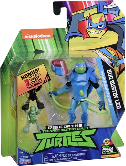 Фігурка Playmates Rise of the TMNT Bug Bustin' Leo 12 см 80831 (043377808312) - зображення 3