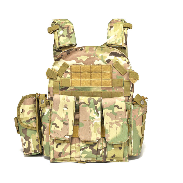 Жилет тактичний військовий армійський AOKALI Outdoor А64 Camouflage - зображення 1