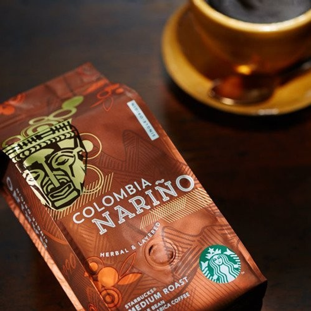 Grains de café Starbucks® Colombia Nariño™ 1KG (4x250gram)