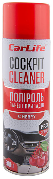 Очищувач-поліроль пластика Carlife COCKPIT CLEANER CHERRY