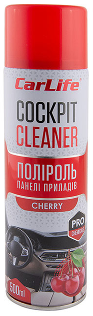 Очищувач-поліроль пластика Carlife COCKPIT CLEANER CHERRY