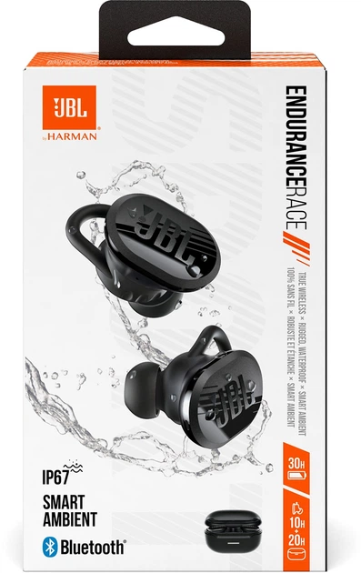 Навушники JBL Endurance Race Black (JBLENDURRACEBTBLK) - Фото 2 Навушники JBL Endurance Race Black (JBLENDURRACEBTBLK) - зображення 2