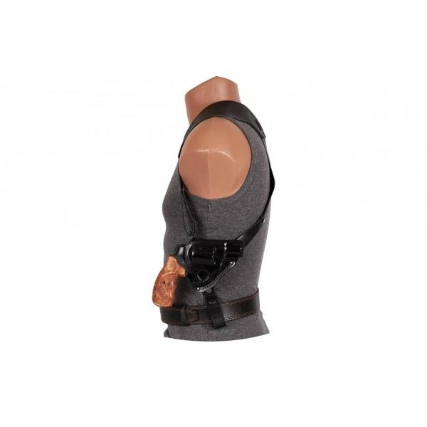 Кобура для Револьвера 2,5 оперативная + поясного ношения под револьвер Флобера (кожаная, 22301) - изображение 1