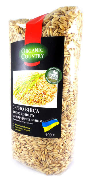 Зерно овса голозерного Organic Country 400г от продавца: Healthy Sweets ...