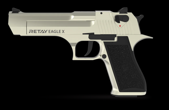 Стартовый (сигнальный) пистолет RETAY EAGLE X, 9mm satin + 5 Холостых патронов в ПОДАРОК! - зображення 1
