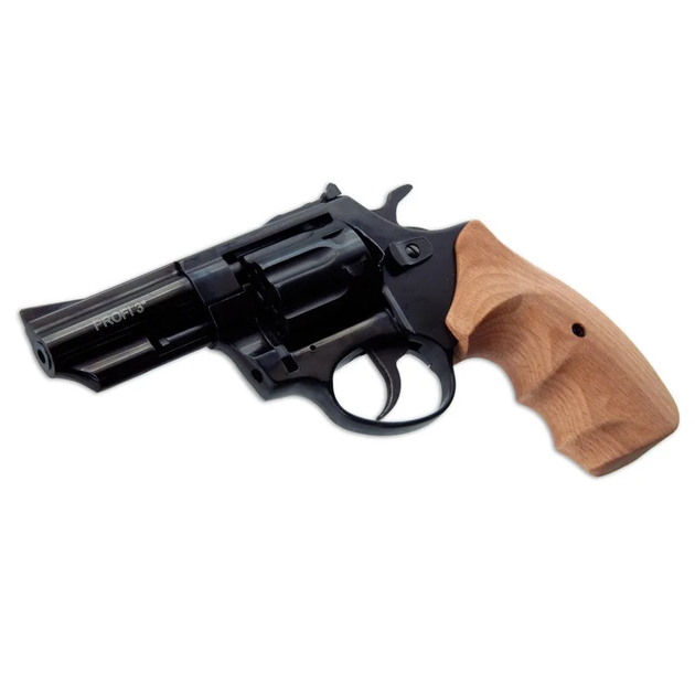 Револьвер флобера ZBROIA PROFI-3" (чёрный / дерево) - зображення 2