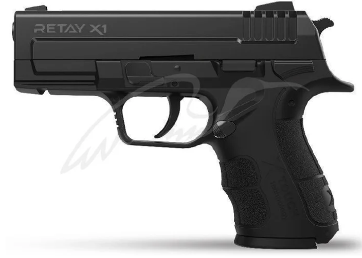 Стартовий (сигнальний) пістолет RETAY X1, 9mm чорний - зображення 1