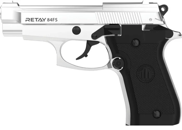Стартовый пистолет Retay 84FS (Beretta M84FS) chrome - зображення 1