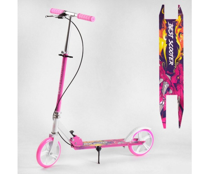 Двухколесный самокат Best Scooter Dragon c ручным тормозом, колесами PU ...