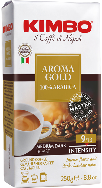 Акція на Кава мелена Kimbo Aroma Gold 250 г від Rozetka