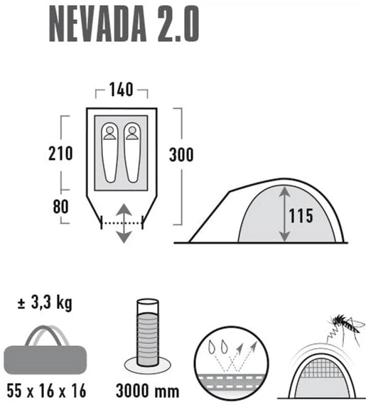 Namiot High Peak Nevada 2 10196 (4001690101967) - obraz 8