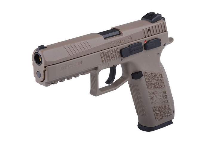 Пистолет ASG CZ P-09 Flat Dark Earth GBB Green Gas - изображение 2