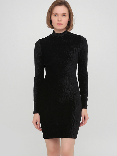 Сукня коротка осіння жіноча H&M 0920073_вельвеь.ч. M Чорна від Rozetka на платформі USKIDKA Акція на Сукня коротка осіння жіноча H&M 0920073_вельвеь.ч. M Чорна від Rozetka