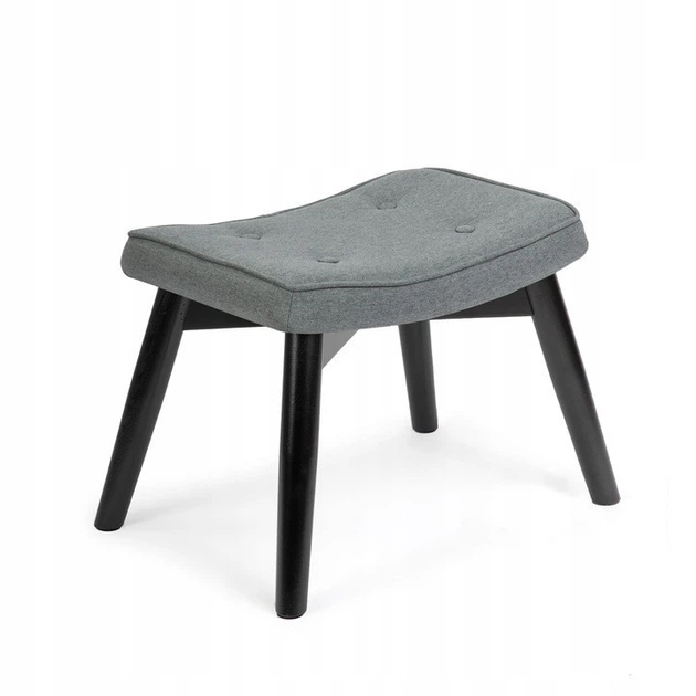 Крісло відпочинкове з підножкою SOFOTEL Norse black gray - зображення 2