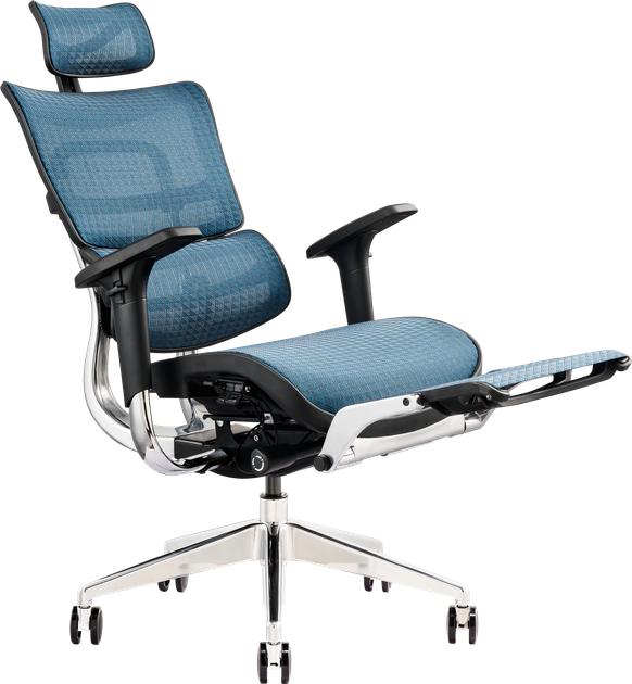 Офисное эргономичное кресло GT Racer X-802L Blue (W-85) - Фото 7 Офисное эргономичное кресло GT Racer X-802L Blue (W-85) - изображение 7