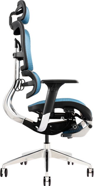 Офисное эргономичное кресло GT Racer X-802L Blue (W-85) - Фото 8 Офисное эргономичное кресло GT Racer X-802L Blue (W-85) - изображение 8