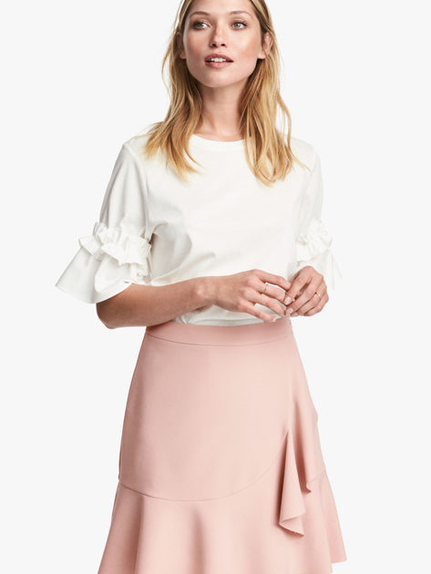 Акція на Спідниця міні літня жіноча H&M XAZ173108WBKL 38 Блідо-рожева від Rozetka