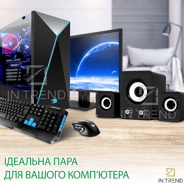 Колонки Kisonli U2400 Черные громкие компактние и мощные 9 Вт для ...