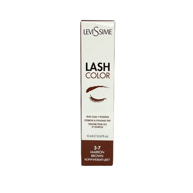 Краска для бровей и ресниц LeviSsime №3.7 Brown/Коричневая 15мл - изображение 2
