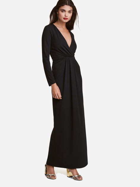 Сукня довга осіння жіноча H&M XAZ058228PGZM 34 Чорна від Rozetka на платформі USKIDKA Акція на Сукня довга осіння жіноча H&M XAZ058228PGZM 34 Чорна від Rozetka