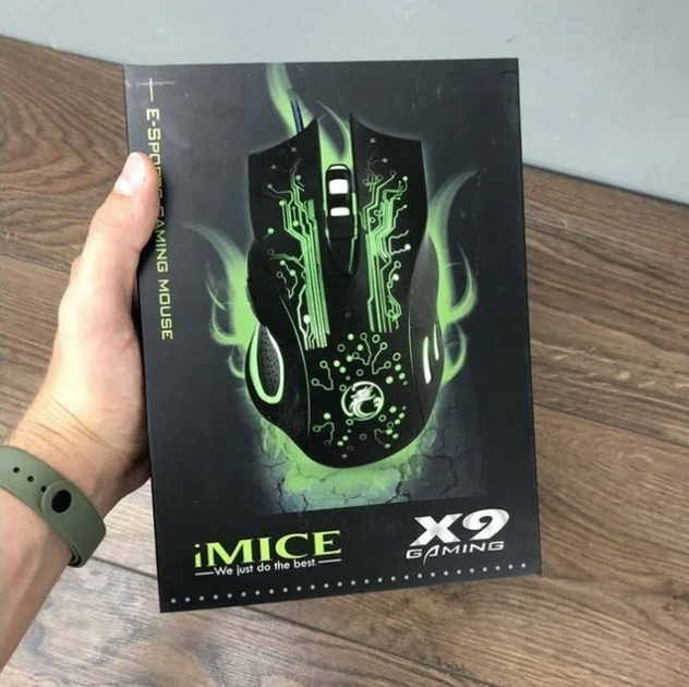 Игровая мышка iMICE X9, проводная компьютерная мышь с LED с подсветкой 2400 dpi, мышка для ПК, ноутбука - изображение 10