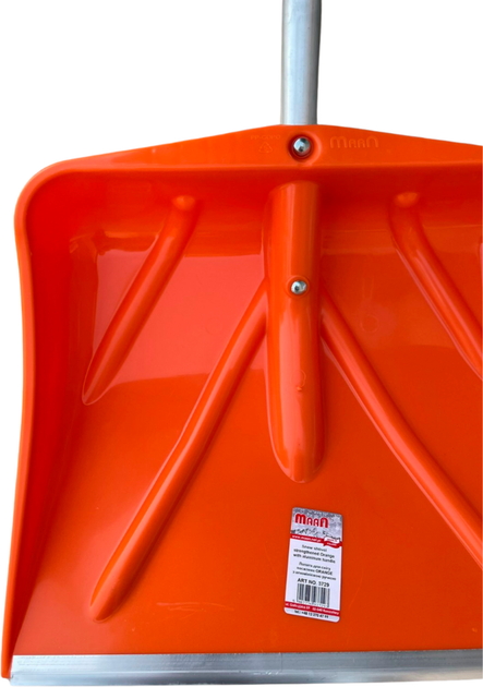 Лопата для снега усиленная Maan Orange с алюминиевой ручкой (3729_MaaN ...