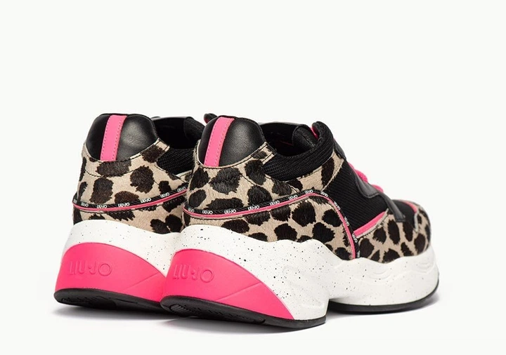 Кроссовки Liu Jo Jog 09 Sneaker 37 Черно-бежевые (B69041PX045S1007) - изображение 3