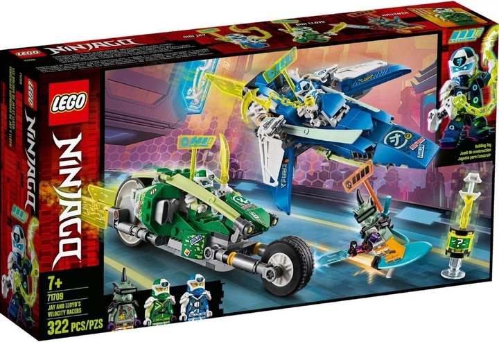 Лего ниндзяго Скоростные машины Джея и Ллойда Lego Ninjago 71709