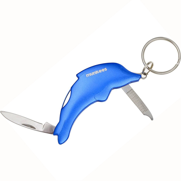 Брелок-ніж Munkees 2523 Dolphin Knife blue (2523-BL) - зображення 1