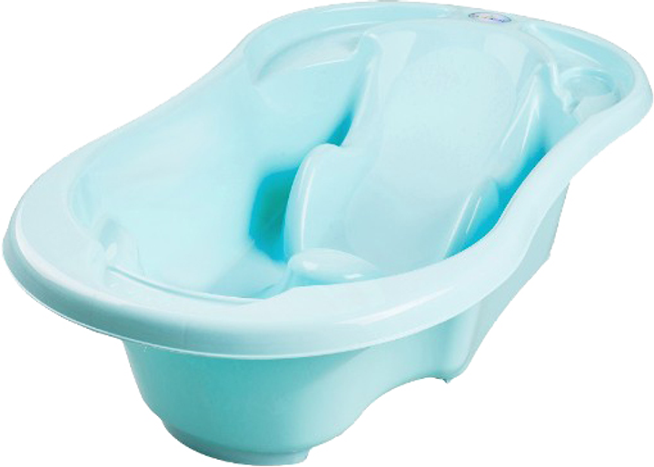 Ванночка Tega Baby Komfort Анатомическая со сливом Light Blue (Tega TG ...