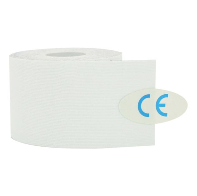 Кинезио тейп Kinesiology tape 5 см х 5 м белый - изображение 1
