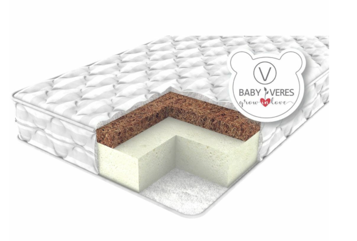 Матрас для новонароджених Baby Veres Hollowfiber Hard 120х60х11 см 50.3.04 - Фото 1 Матрас для новонароджених Baby Veres Hollowfiber Hard 120х60х11 см 50.3.04 - зображення 1