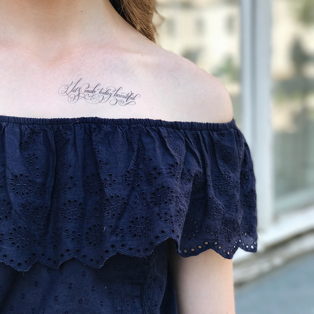 Let it be cursive | Let it be tattoo, Trendy tattoos, Picture tattoos