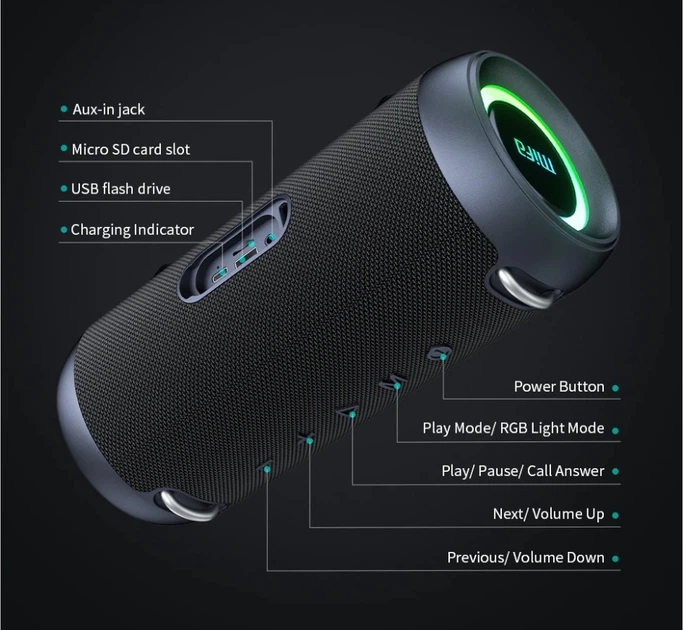 Колонка-Bluetooth портативна Mifa A90 60 Вт - зображення 9