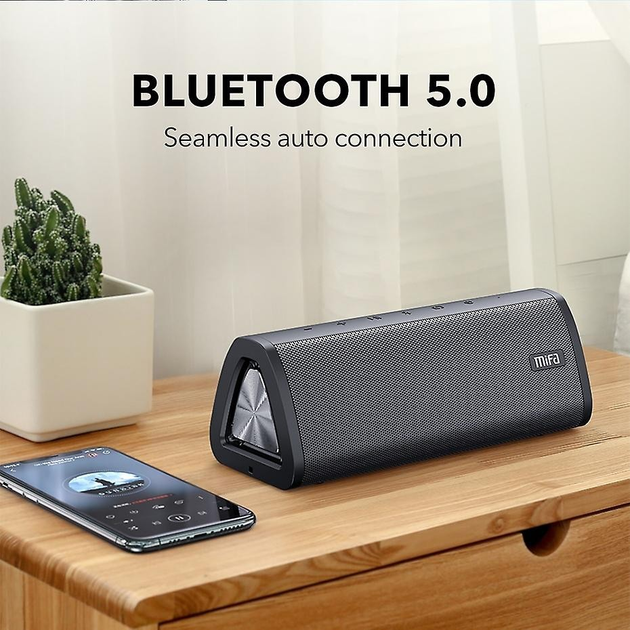 Колонка-Bluetooth портативная Mifa A10 Black 20 Вт IPX7 + поддержка AUX/MicroSD - изображение 2