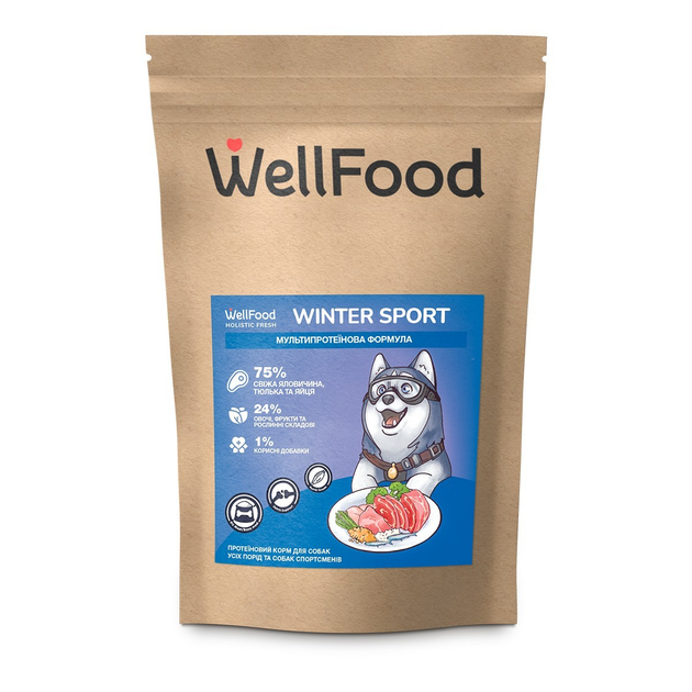 Сухой корм для собак WellFood Winter Sport L для больших пород 4 кг от ...